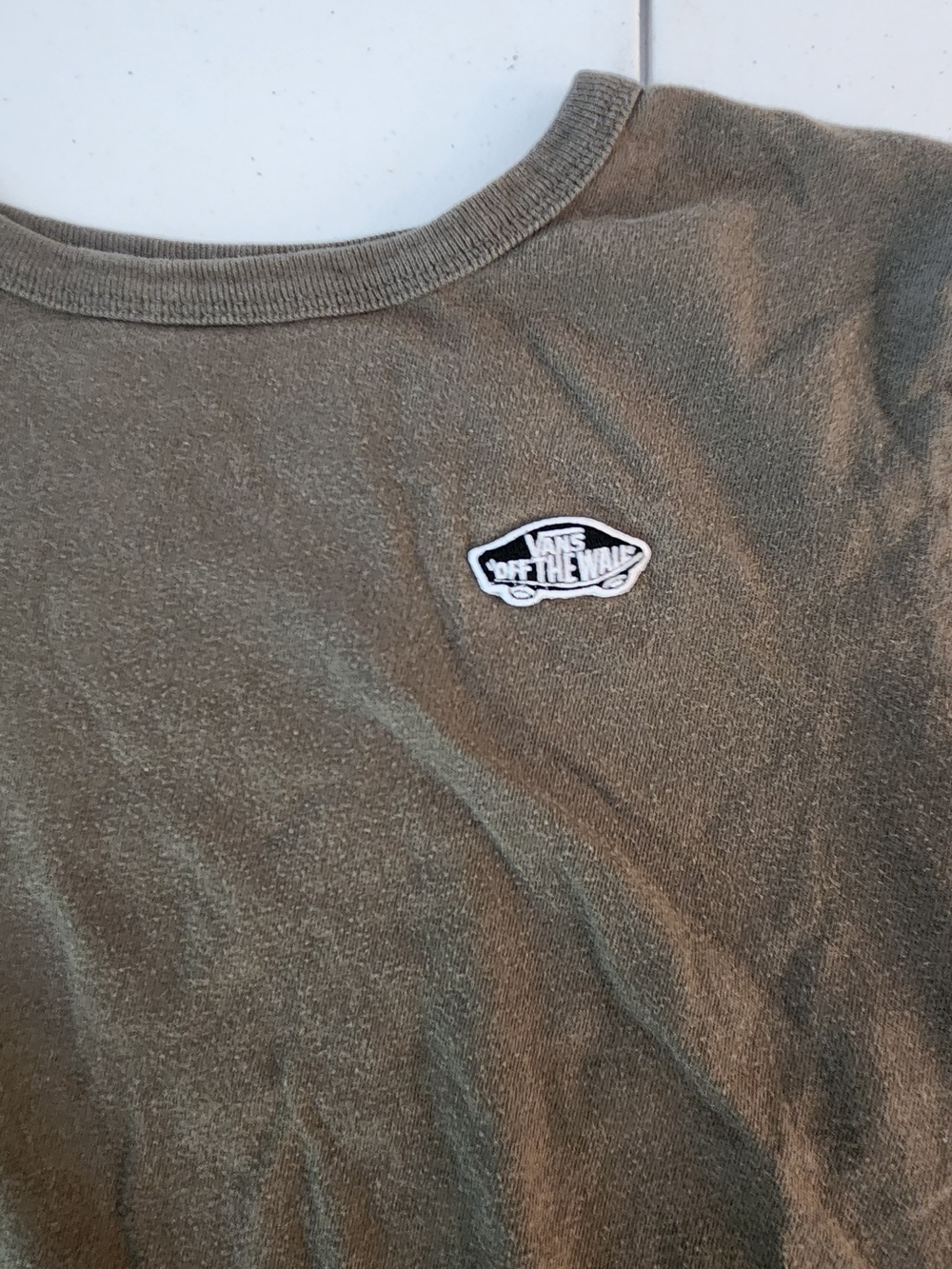 Vans Olive Green 'Off The Wall' Tee